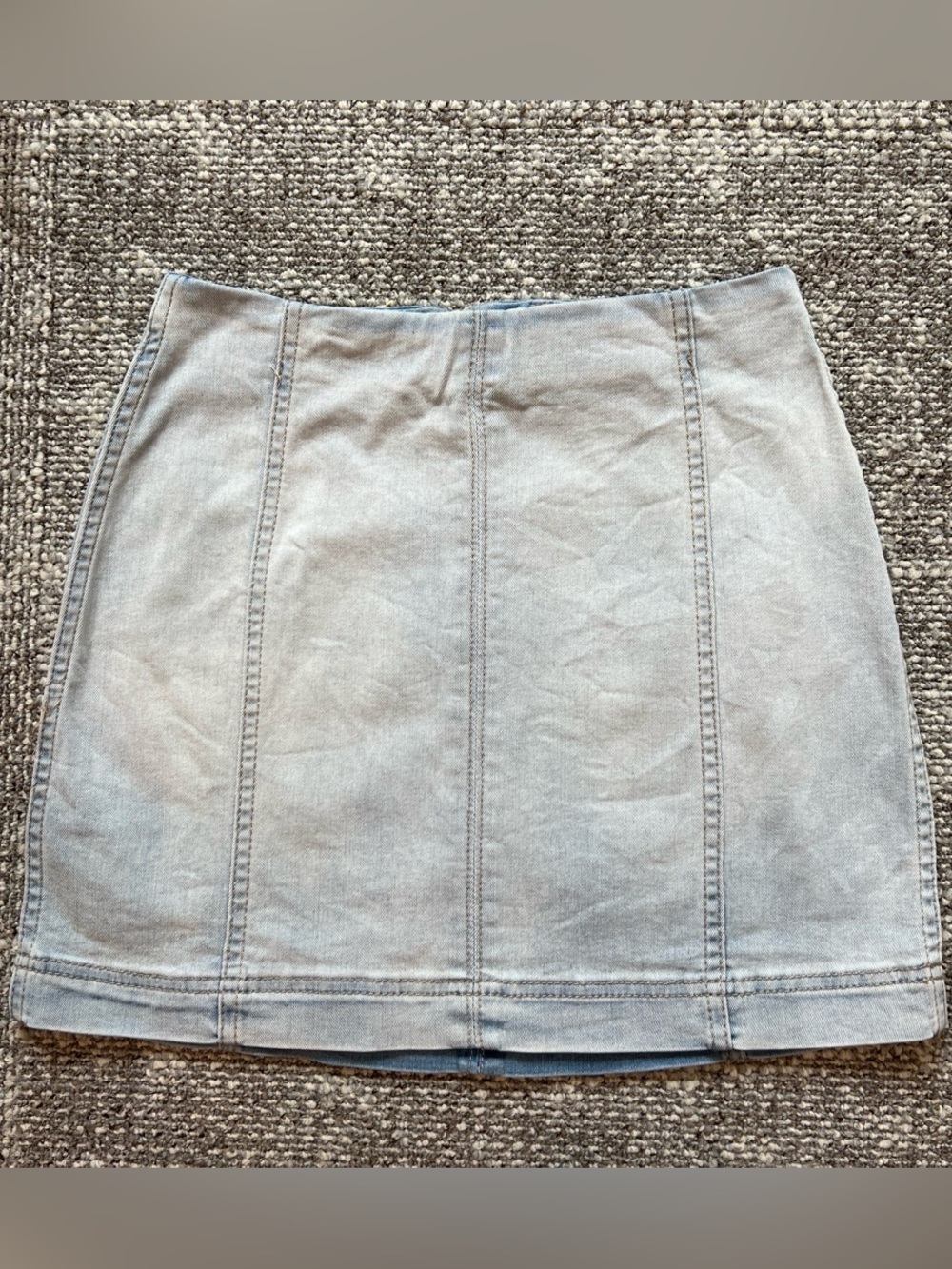 wild fable light blue denim panel mini skirt